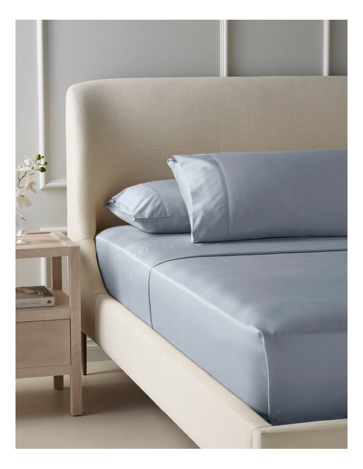 Diana 400TC Egyptian Cotton Sateen Sheet Set in Baby Blue