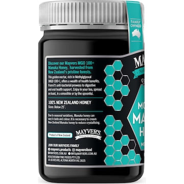 Mayver's Manuka Honey MGO 100+ 500g