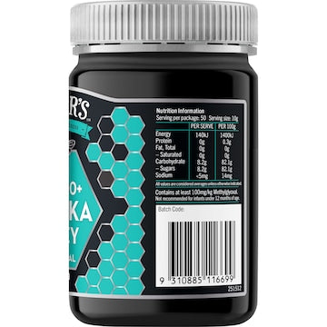 Mayver's Manuka Honey MGO 100+ 500g