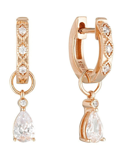 Sherbert Shimmer Rose Gold Earrings