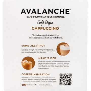 Avalanche Cappuccino Sachets 26 pack