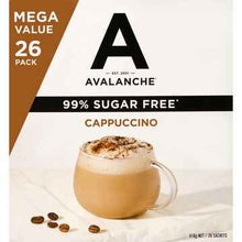 Avalanche 99% Sugar Free Cappuccino Sachets 26 pack