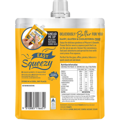 Mayver's Squeezy Smooth Peanut Butter 300g
