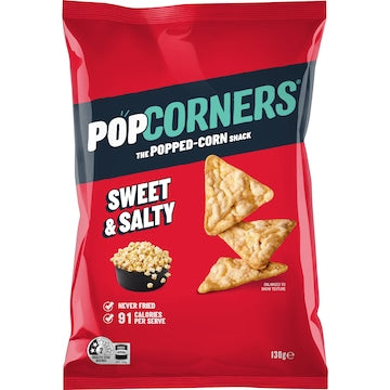 Popcorners Popcorn Chips Share Pack Sweet & Salty 130g
