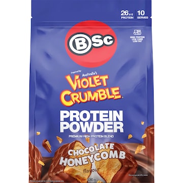 BSc x Violet Crumble Protein Powder Chocolate Honeycomb 400g