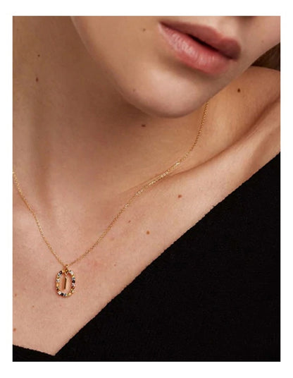 Letter I Multi Necklace