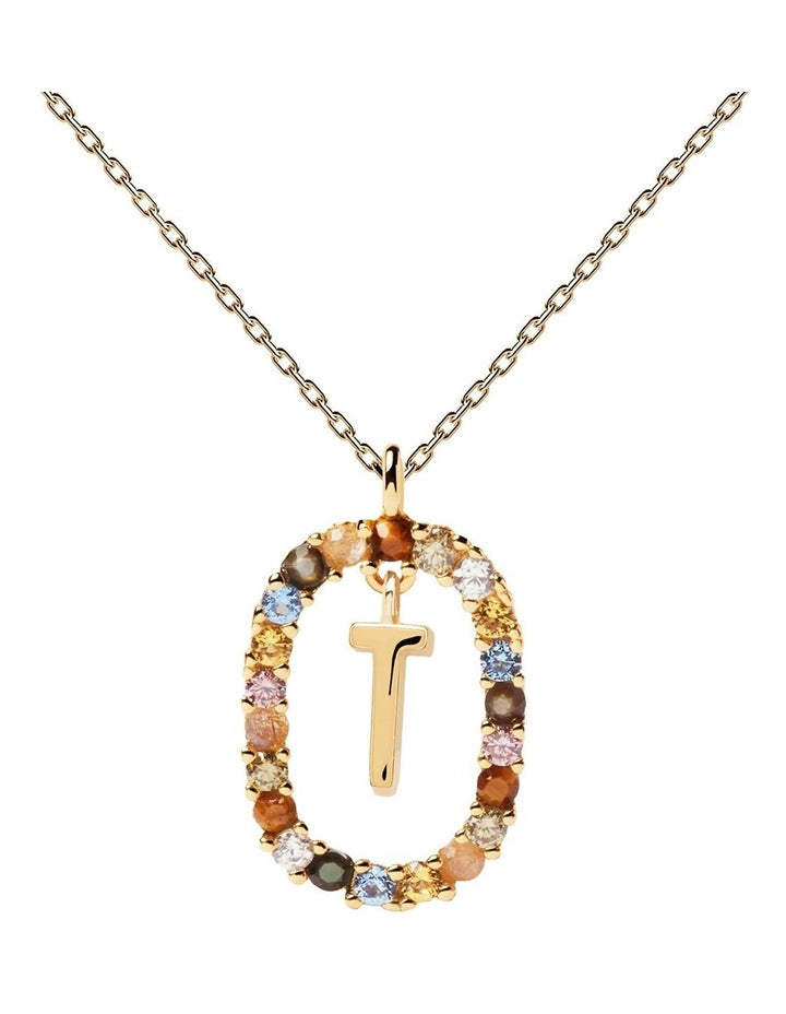 Letter T Multi Necklace