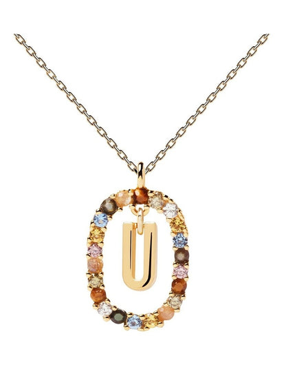 Letter U Multi Necklace
