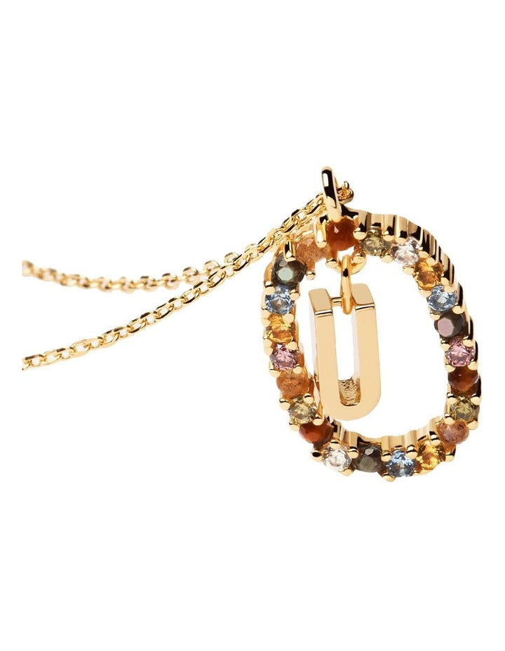 Letter U Multi Necklace