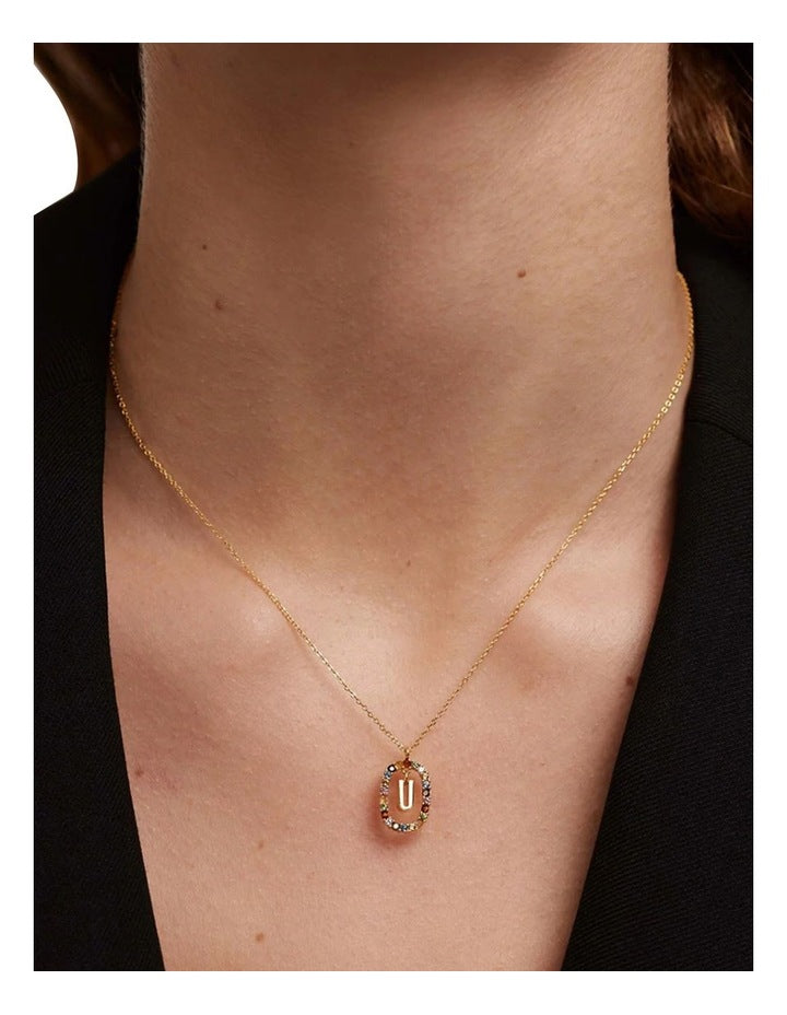 Letter U Multi Necklace