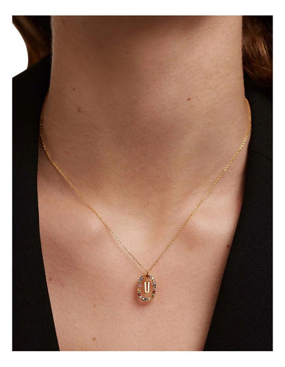 Letter U Multi Necklace