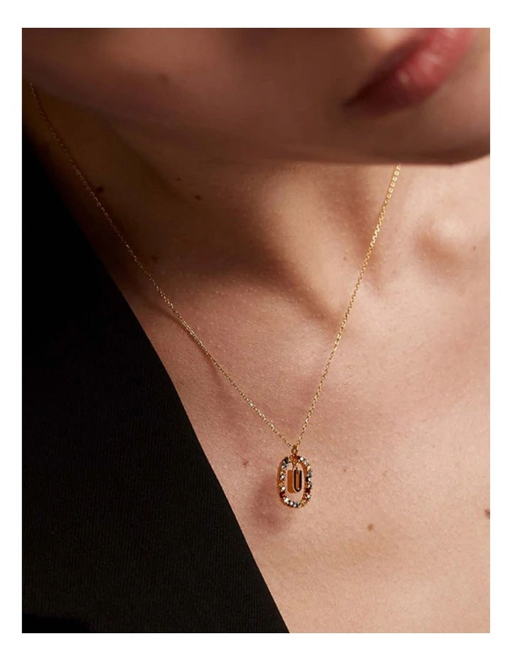 Letter U Multi Necklace