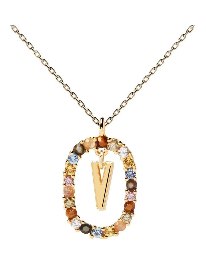 Letter V Multi Necklace