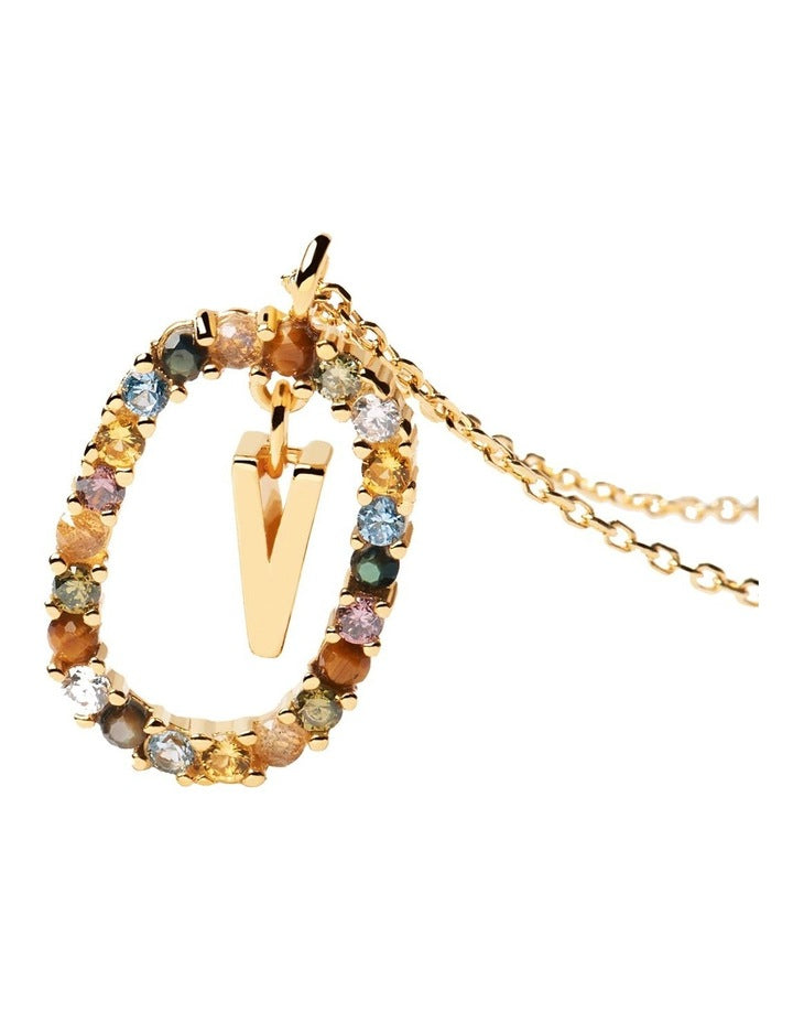Letter V Multi Necklace
