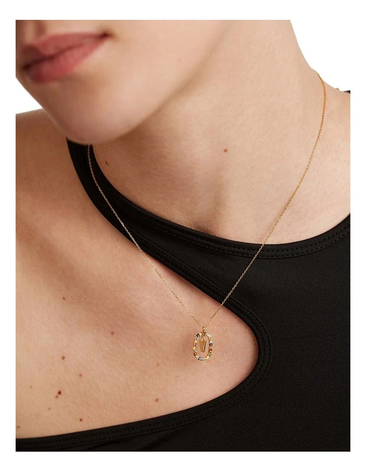 Letter V Multi Necklace