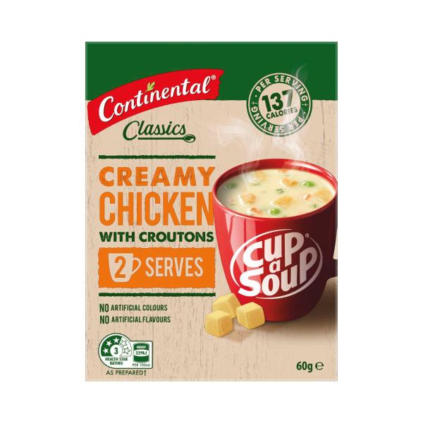 CONTINENTAL CAS CROUT Q2S:CREAMY CHICKEN 60 GRAM