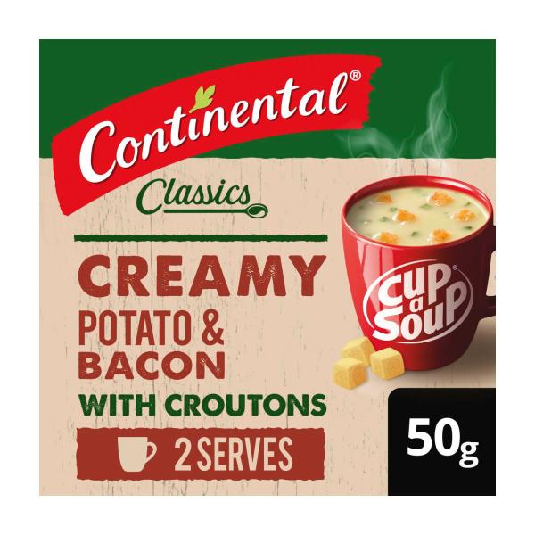 CONTINENTAL CAS CROUT Q2S:CREAMY POTATO BACON:.:50 GRAM