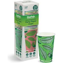 BioPak Party Paper Cups 510mL 20 pack