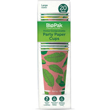 BioPak Party Paper Cups 510mL 20 pack