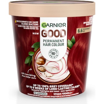 Garnier Good Permanent Hair Colour 6.6 Pomegranate Red each