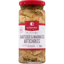Sandhurst Quartered & Marinated Artichockes 250g