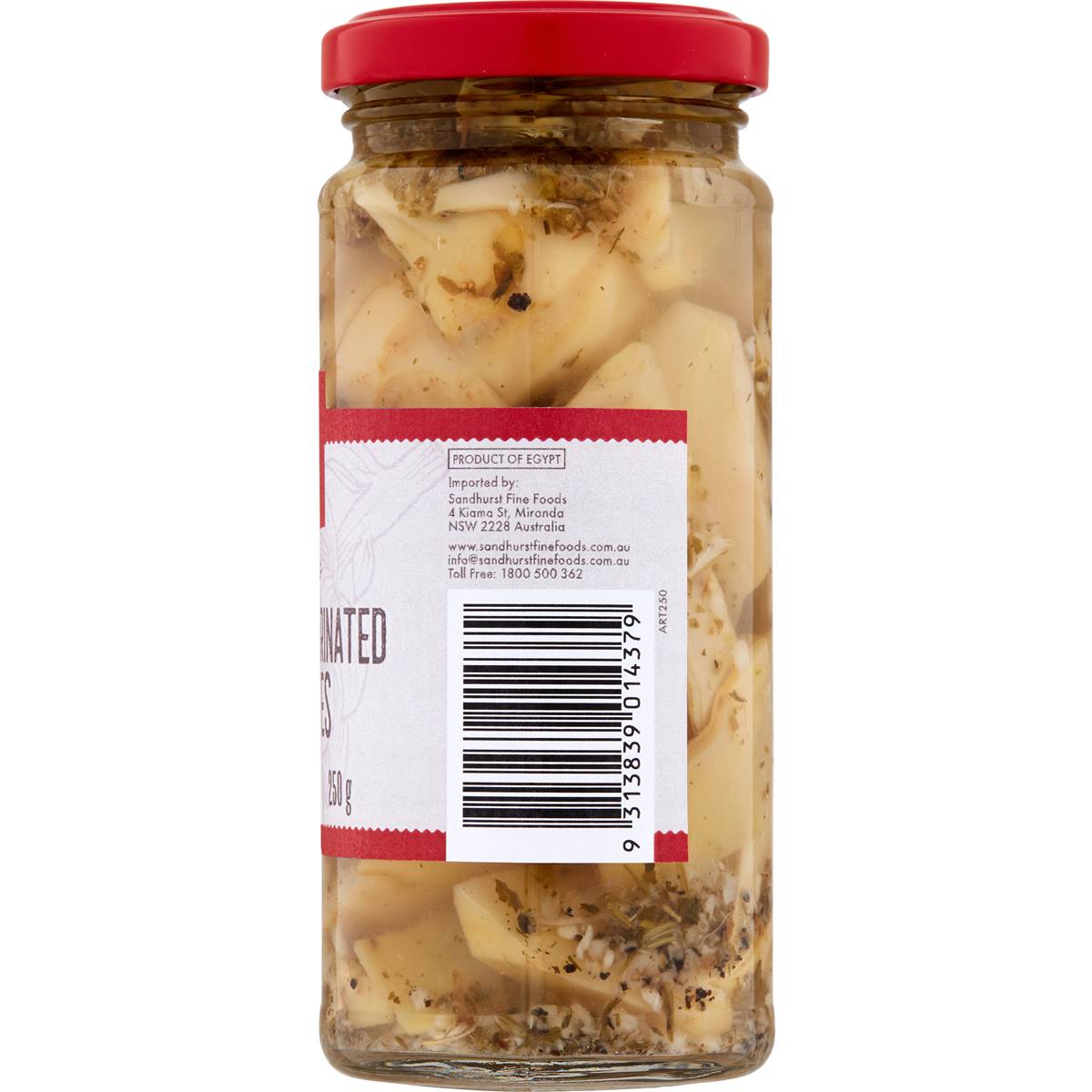 Sandhurst Quartered & Marinated Artichockes 250g