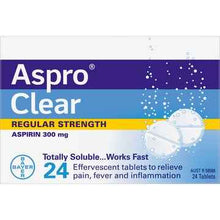 Aspro Clear Pain Relief Soluble Tablets 24 pack