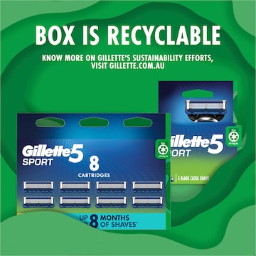 Gillette 5 Sport Mens Shaving Razor each