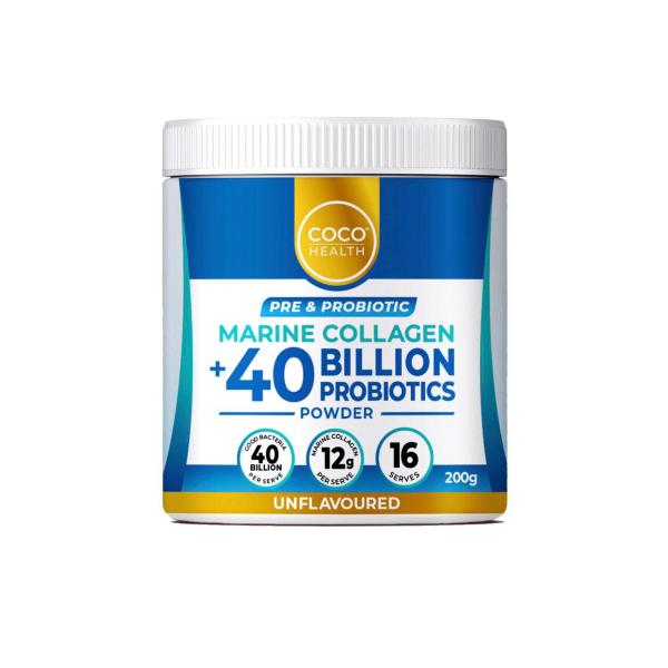 COCO EARTH POWDER MARINE COLLAGEN + PRE & PROBIOTICS 200G