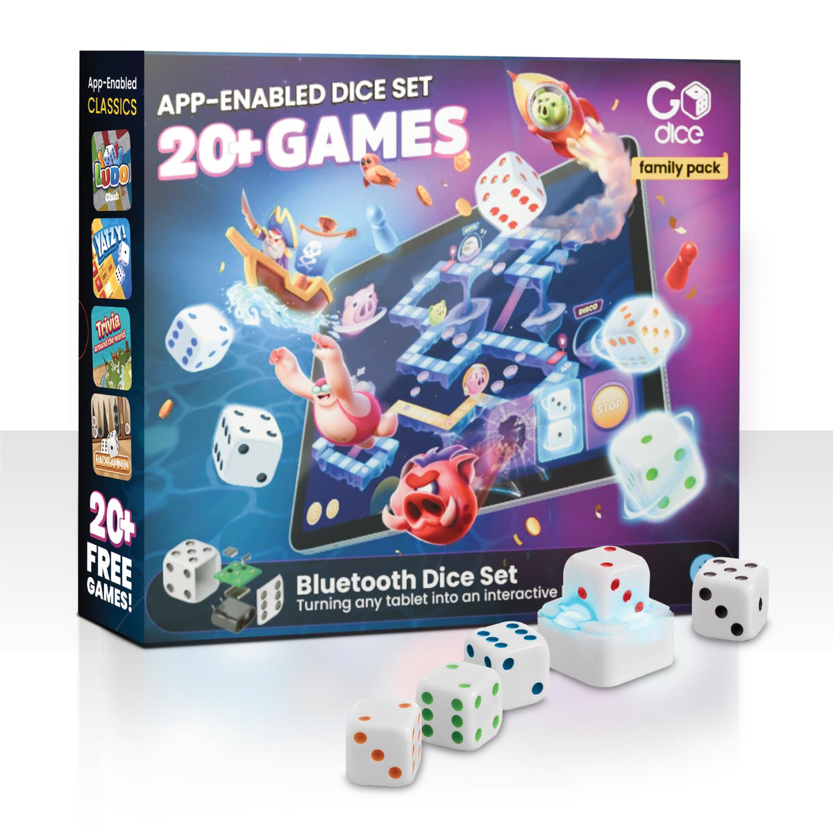 Particula GoDice Family 5 Pack - Smart Dice