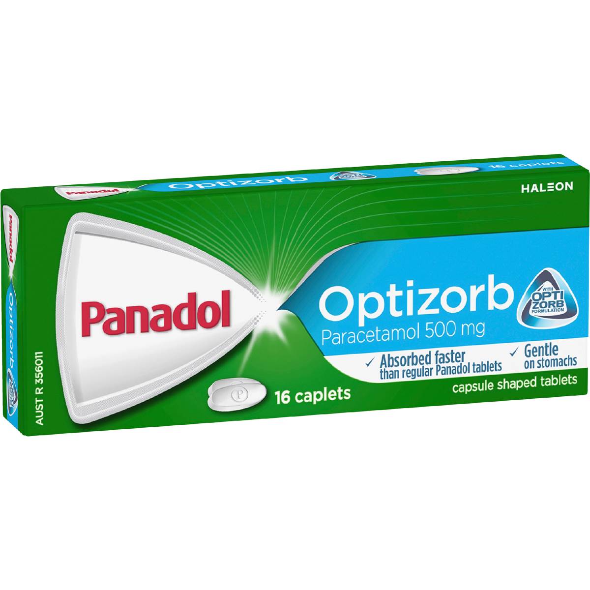Panadol With Optizorb Paracetamol For Fast Pain Relief 500mg 16 pack