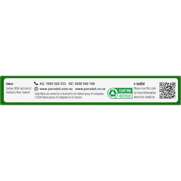 Panadol With Optizorb Paracetamol For Fast Pain Relief 500mg 16 pack