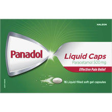 Panadol Liquid Capsules With Paracetamol 500mg 16 pack