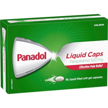 Panadol Liquid Capsules With Paracetamol 500mg 16 pack