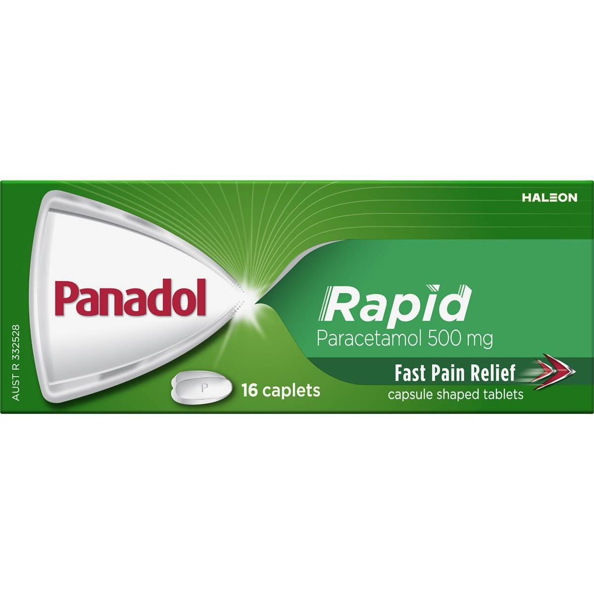 Panadol Rapid For Fast Pain Relief With Paracetamol 500mg 16 pack