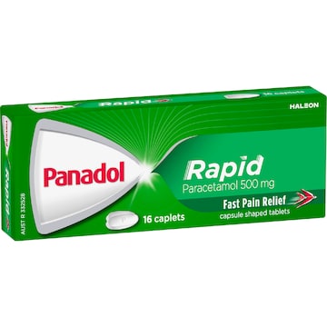 Panadol Rapid For Fast Pain Relief With Paracetamol 500mg 16 pack
