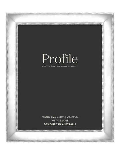 Romance Metal Photo Frame 8x10" in Silver