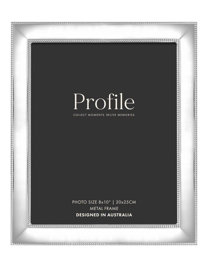 Romance Metal Photo Frame 8x10" in Silver
