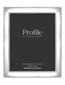 Romance Metal Photo Frame 8x10" in Silver
