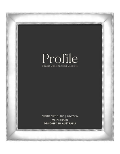 Romance Metal Photo Frame 8x10" in Silver