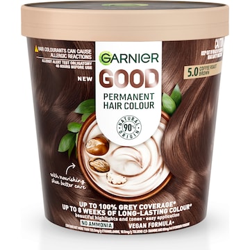 Garnier Good Permanent Hair Colour 5.0 Coffee Roast Brown each