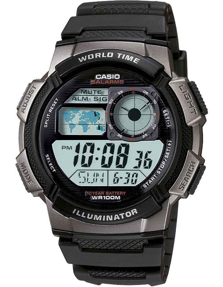 AE1000W 1B Black Digital Watch