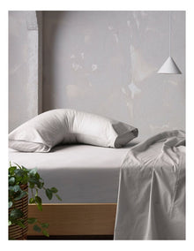 300TC Australian Superfine Cotton U-Shaped Pillowcase in Silver