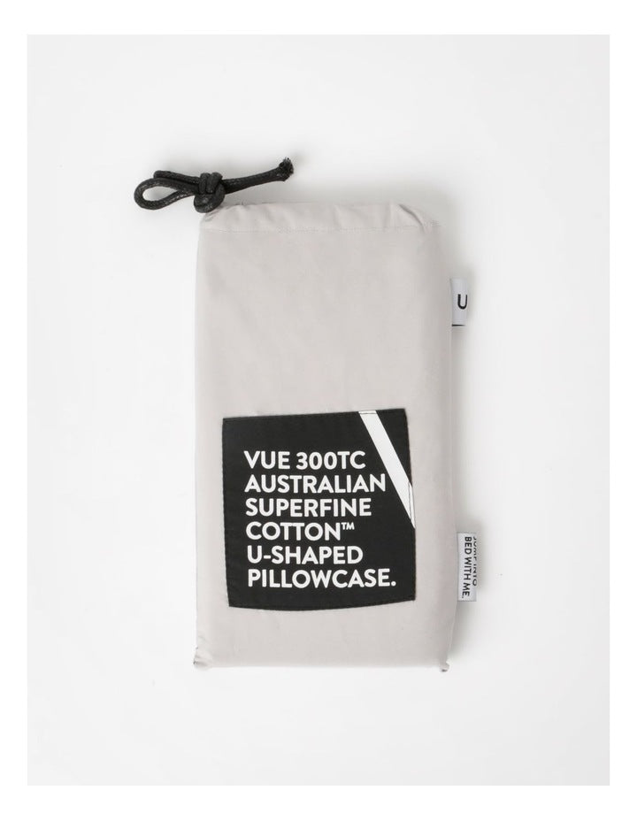 300TC Australian Superfine Cotton U-Shaped Pillowcase in Silver