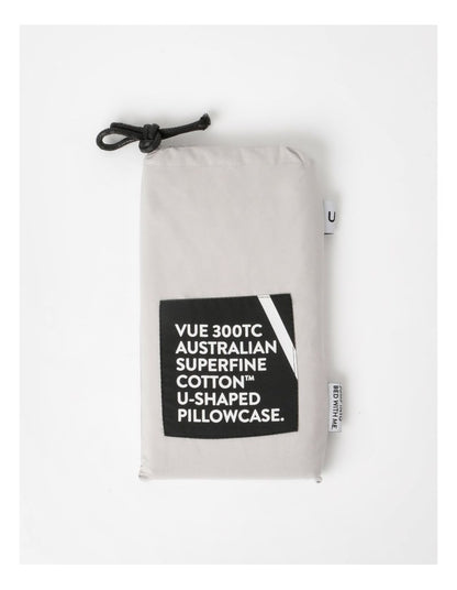 300TC Australian Superfine Cotton U-Shaped Pillowcase in Silver