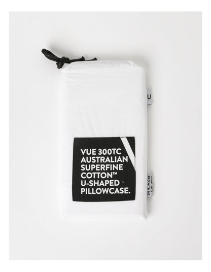 300TC Australian Superfine Cotton U-Shaped Pillowcase in White