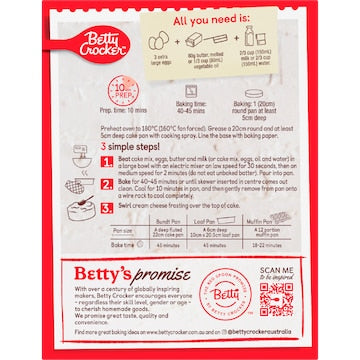 Betty Crocker Red Velvet Cake Mix 450g