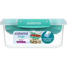 Sistema To Go Stax 1L Plastic Container With Lid each