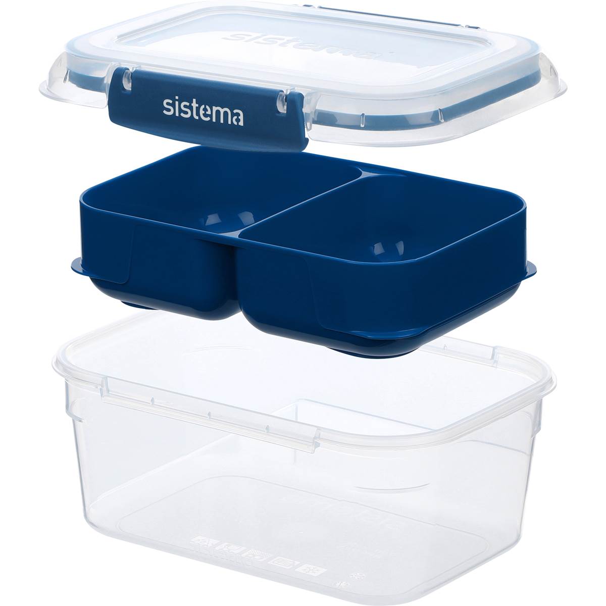 Sistema To Go Stax 1L Plastic Container With Lid each