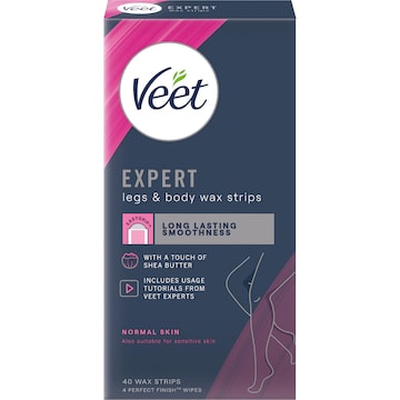 Veet Expert Legs & Body Wax Strips 40 pack